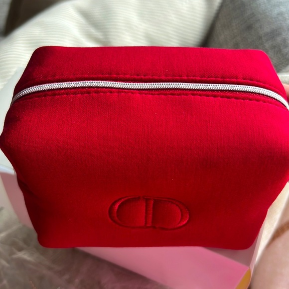 Dior Red Trousse Cosmetic Pouch Bag - Picture 4 of 4